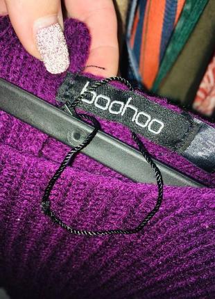 Стильный фиолетовый 💜 свитер оверсайз с перекрутом на спине boohoo м/л5 фото