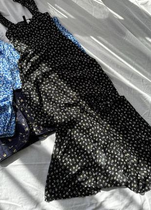 Міді сарафан h&m в квітковий принт
