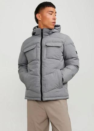 Куртка jack jones зимова 12236044 grey