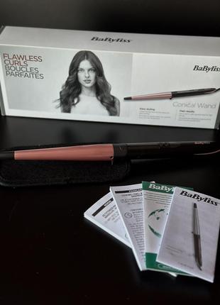 Конусна плойка babyliss conical wand c454e