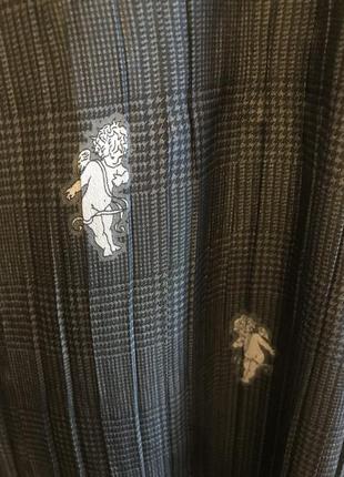 Гофрированный шарф с ангелочками