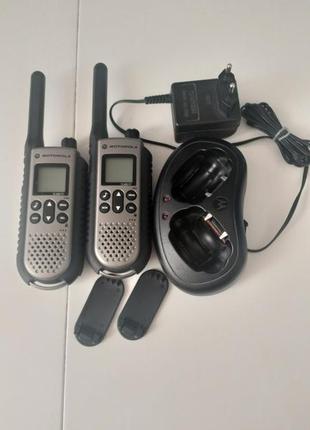 Комплект (2 од.) аматорських портативних рацій motorola tlkr-t7