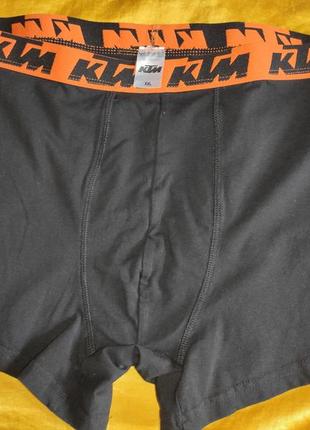 Стильные фирменные трусы боксерки.ktm.moto.germany.хл-2хл