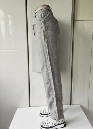 ❤️1+1=3❤️ c&amp;a женские льняные брюки с поясом3 фото