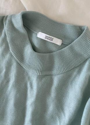 Мятний джемпер на осінь