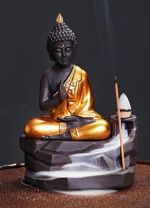 Подставка жидкий дым backflow керамика амогхасиддхи будда" +2 подарка