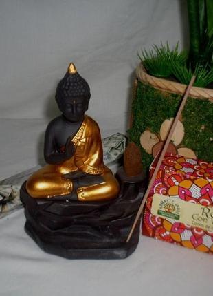 Подставка жидкий дым backflow керамика амогхасиддхи будда" +2 подарка4 фото