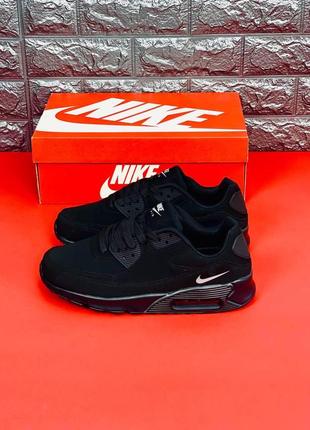 Мужские кроссовки nike air 90е кроссовки чёрного цвета найк подростковые4 фото