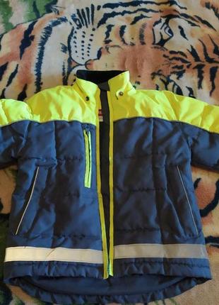Дитяча синя куртка демісезонна на хлопчика до 6 років 110 розмір kansas