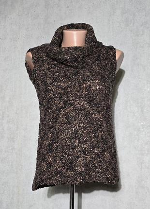 Max mara водолазка без рукавов вязаная шерсть