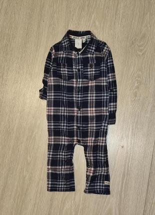 Бавовняний комбінезон, ромпер, чоловічок jasper conranна 6-9 міс