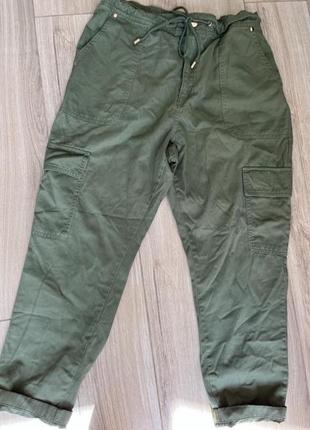 Брюки штаны мом женские коттоновые демисезон f&f l-xl
