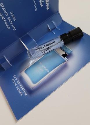 Парфумована вода парфюм dolce & gabbana light blue intense 1.5 ml