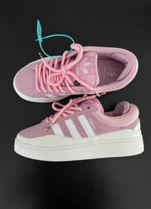 adidas KITH campus bad bunny pink Camiseta женские кроссовки адедас кампус бед бани