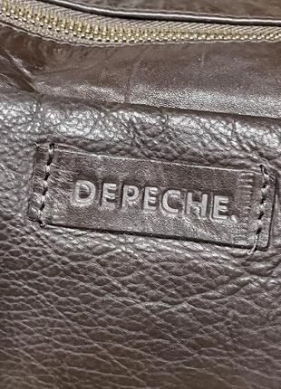 Кожаная сумка кроссбоди бренд depeche7 фото