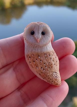 Брошка "сова сипуха"