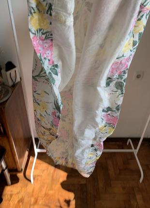 Легкое хлопковое винтажное платье в цветочный принт warehouse7 фото