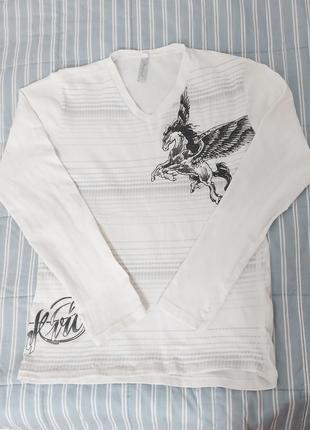 Футболка з довгим рукавом реглан лонгслів