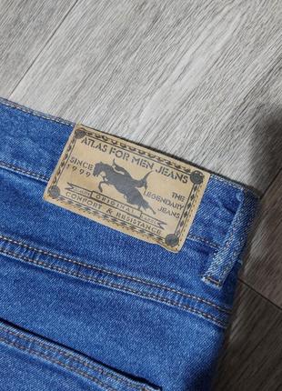 Мужские джинсы / atlas / штаны / синие джинсы / мужская одежда / чоловічий одяг /6 фото