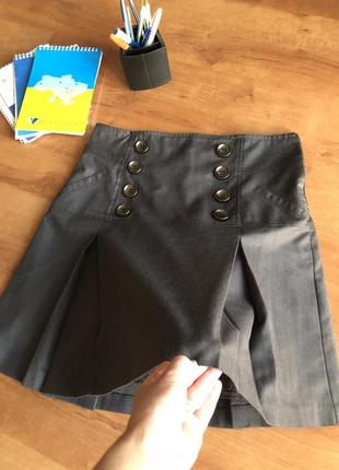 Из испании: юбка-офис/учёба,(официальный стиль); складки- удобство!бесплатно при покупке двух лотов!