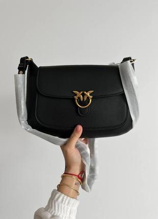 Жіноча сумка pinko premium 27х18х5 чорна