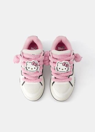 Трендовые кроссовки кампуса bershka y2k hello kitty