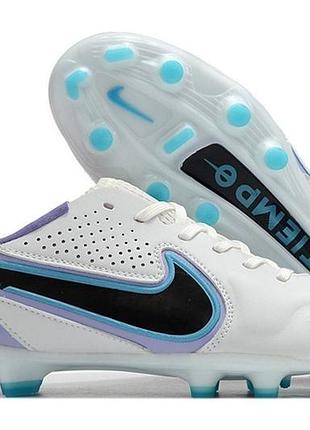 Футбольні бутси nike tiempo legend 10 fg / шкіряні копи найк тіемпо / футбольне взуття
