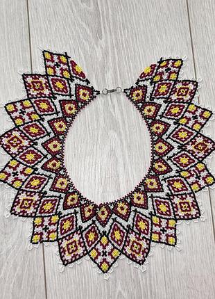 Ожерелье из бисера, крестьянка из бисера