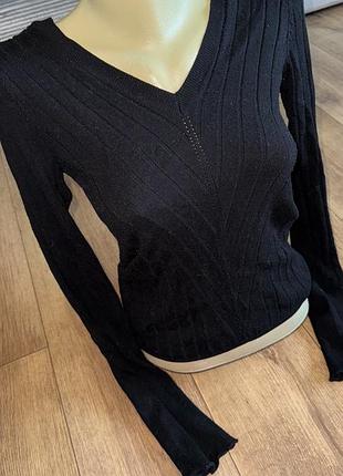Кофта чорная водолазка свитр