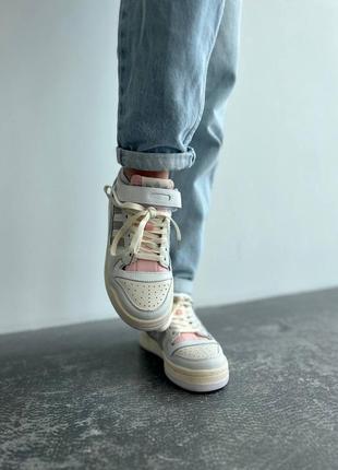 Кросівки жіночі білі adidas forum 84 low white aaa розпродаж3 фото