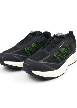 Мужские кроссовки salomon sensifit black green white
