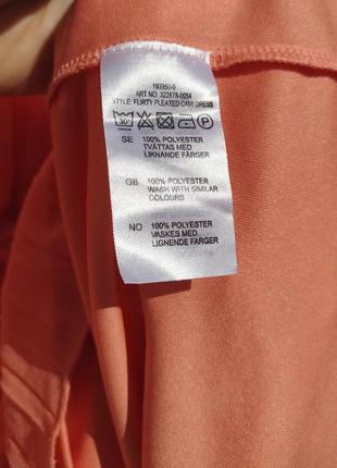 Яркое оранжевое летнее плиссированное платье nly trend англия9 фото