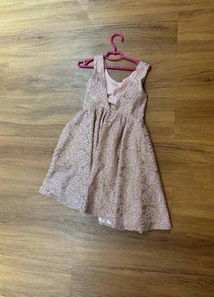 Платье вечернее с открытой спинкой 5-8 лет