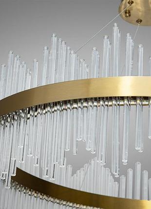 Фантастична підвісна кришталева світлодіодна люстра, 200 вт, бронза