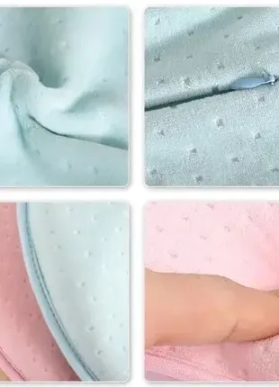 Ортопедическая подушка позиционер для новорожденных с эффектом memory