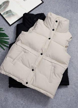 New collection🔝
женская жилетка черный, молоко
