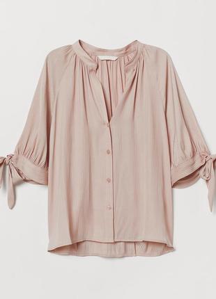1+1=3 🎁 легкая рубашка блуза с вырезом от h&m