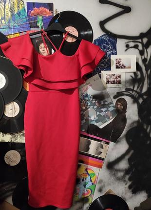 Червона сукня / сукня / плаття / коктейльня сукня / довга сукня / вечірня сукня
