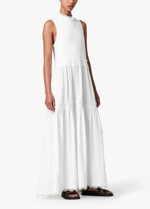 Платье tier от allsaints с щедрым макси-силуэтом