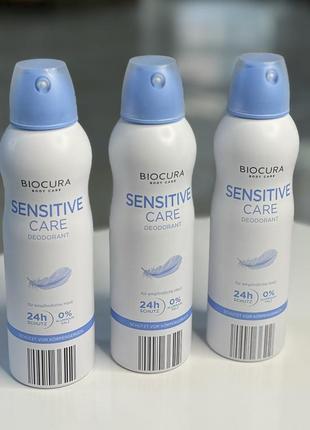 Biocura дезодорант-спрей sensitive, 200 мл1 фото