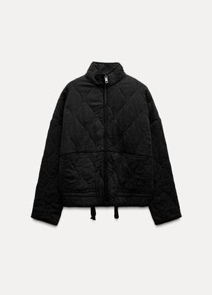 Zara стьобана куртка zw collection із підкладкою