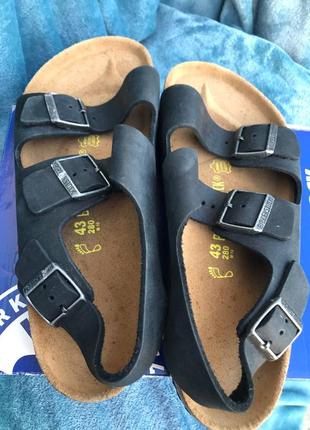 Босонiжки сандалі birkenstock milano natural leather оригінал