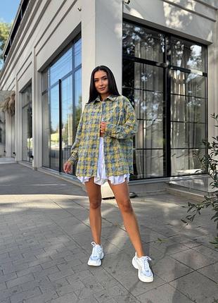 Женская рубашка в клетку