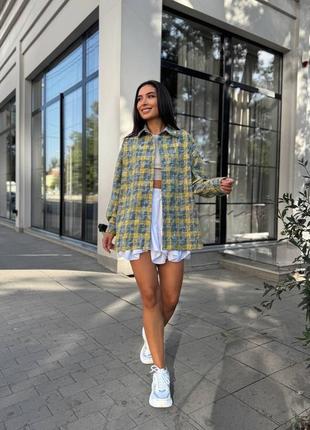 Женская рубашка в клетку