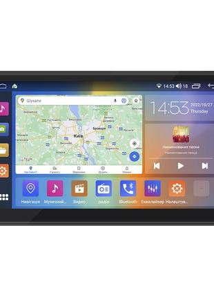 Штатна магнітола 9" lesko для peugeot partner ii 2008-2012 4/64 gb carplay 4g wi-fi gps prime 8 ядер пежо 8 шт.