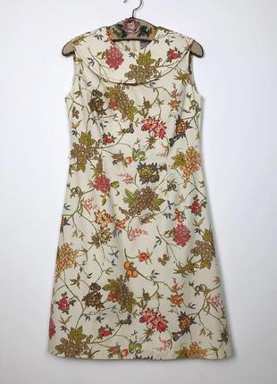 Вінтажна бавовняна сукня з 70-х квітковий принт ретро вінтаж3 фото