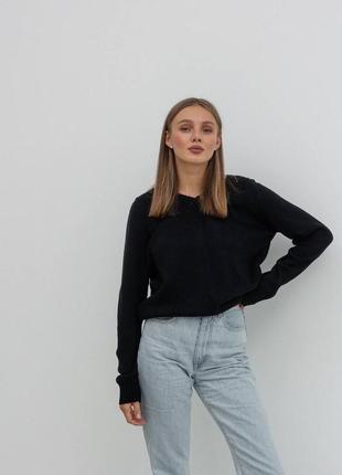 В'язаний базовий светр 4