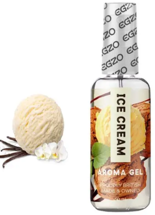 Съедобный гель-лубрикант egzo aroma gel -ванильное мороженое, 50 мл
