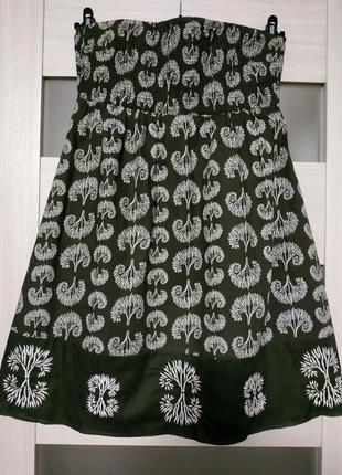 Сарафан без бретель з відкритими плечима бавовна