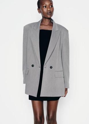 Zara блейзер oversize із підплечниками